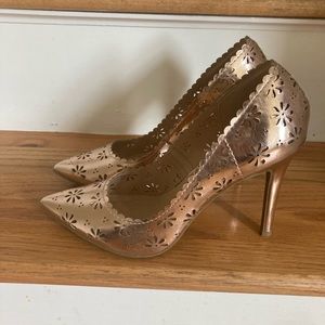 Rose gold heels